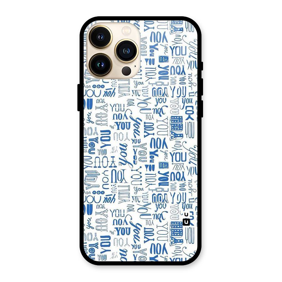 You Pattern Glass Back Case for iPhone 13 Pro Max