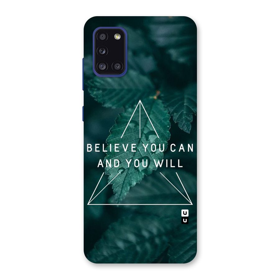 You Will Back Case for Galaxy A31