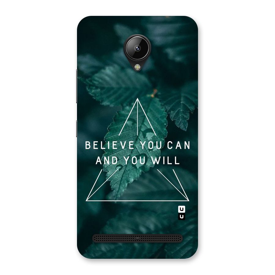 You Will Back Case for Lenovo C2