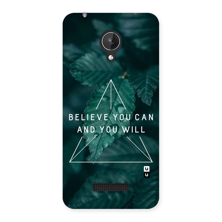 You Will Back Case for Micromax Canvas Spark Q380