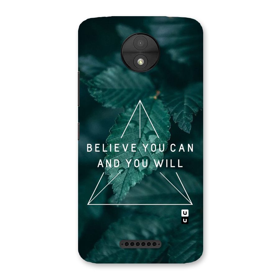 You Will Back Case for Moto C