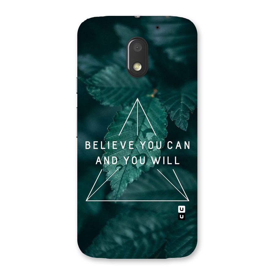 You Will Back Case for Moto E3 Power