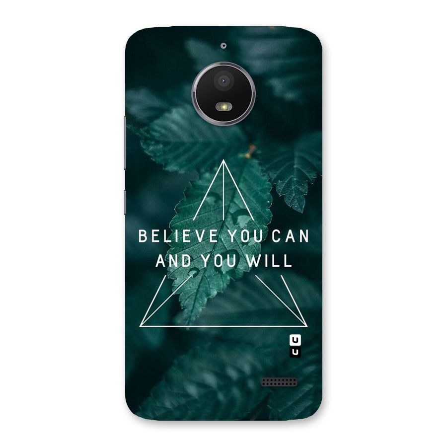 You Will Back Case for Moto E4