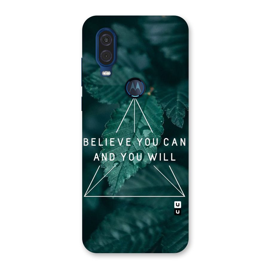 You Will Back Case for Motorola One Vision