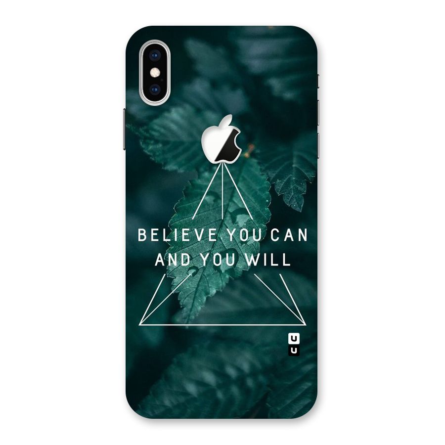 You Will Back Case for iPhone XS Max Apple Cut