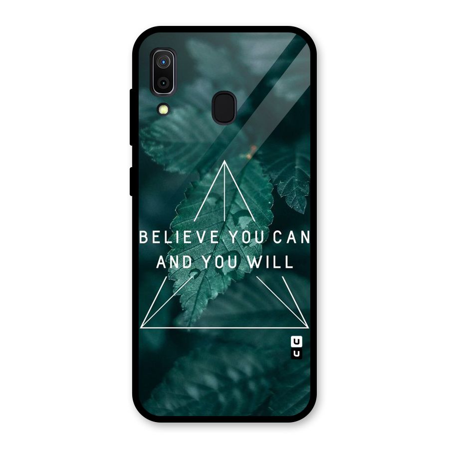 You Will Glass Back Case for Galaxy A30