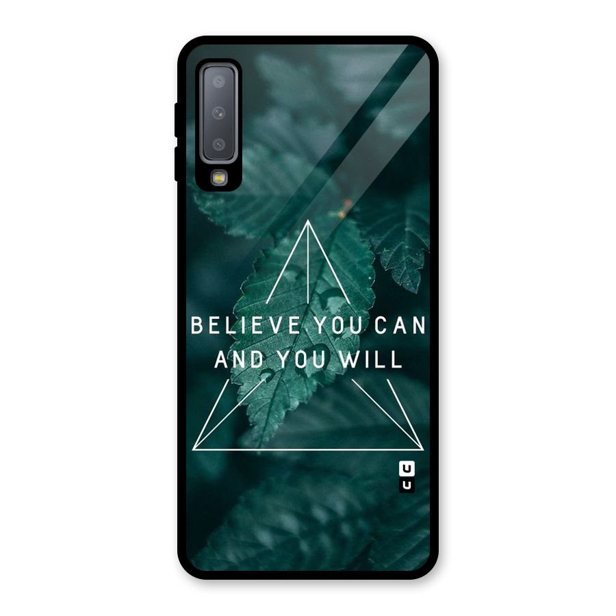 You Will Glass Back Case for Galaxy A7 (2018)
