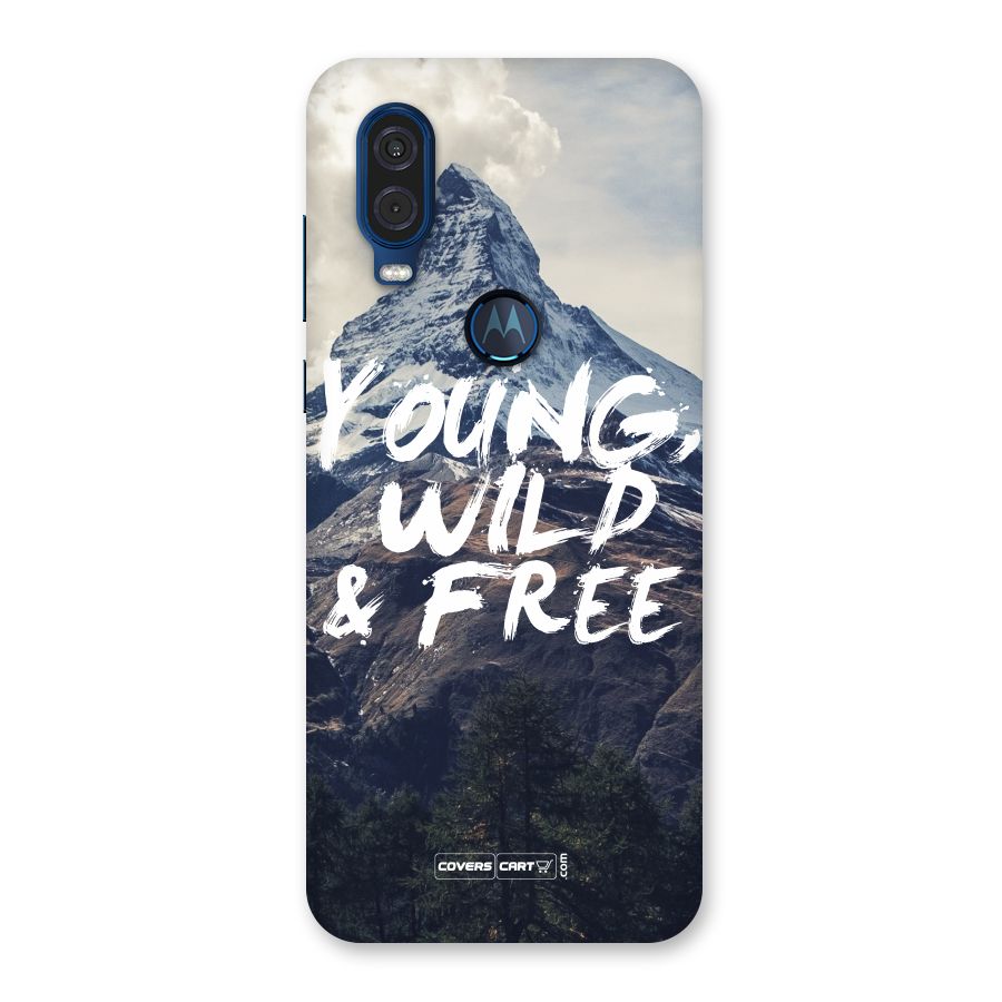 Young Wild and Free Back Case for Motorola One Vision