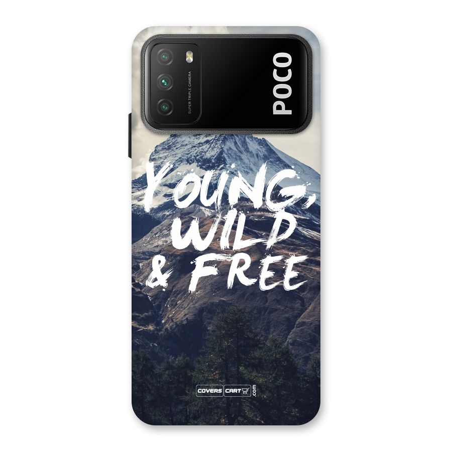 Young Wild and Free Back Case for Poco M3