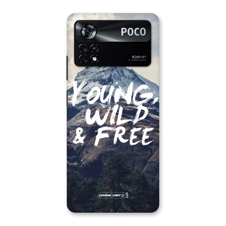 Young Wild and Free Back Case for Poco X4 Pro 5G