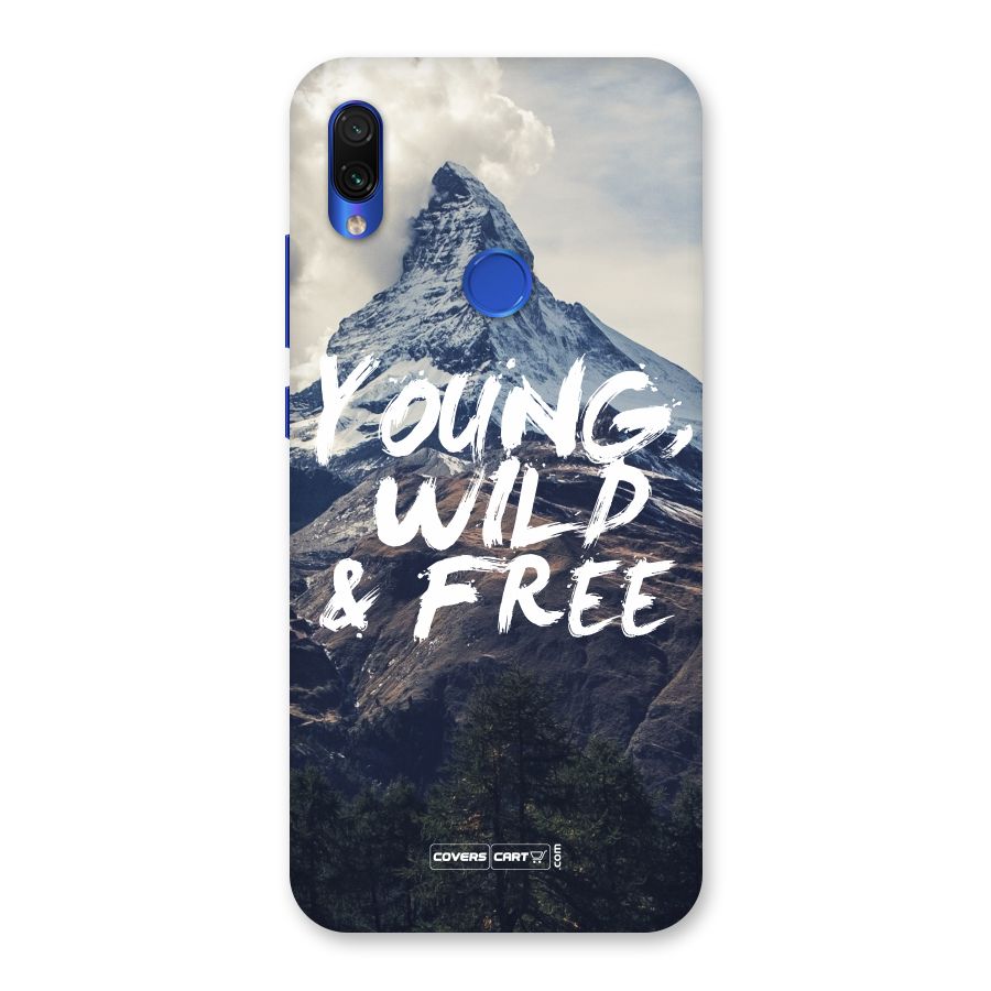 Young Wild and Free Back Case for Redmi Note 7S