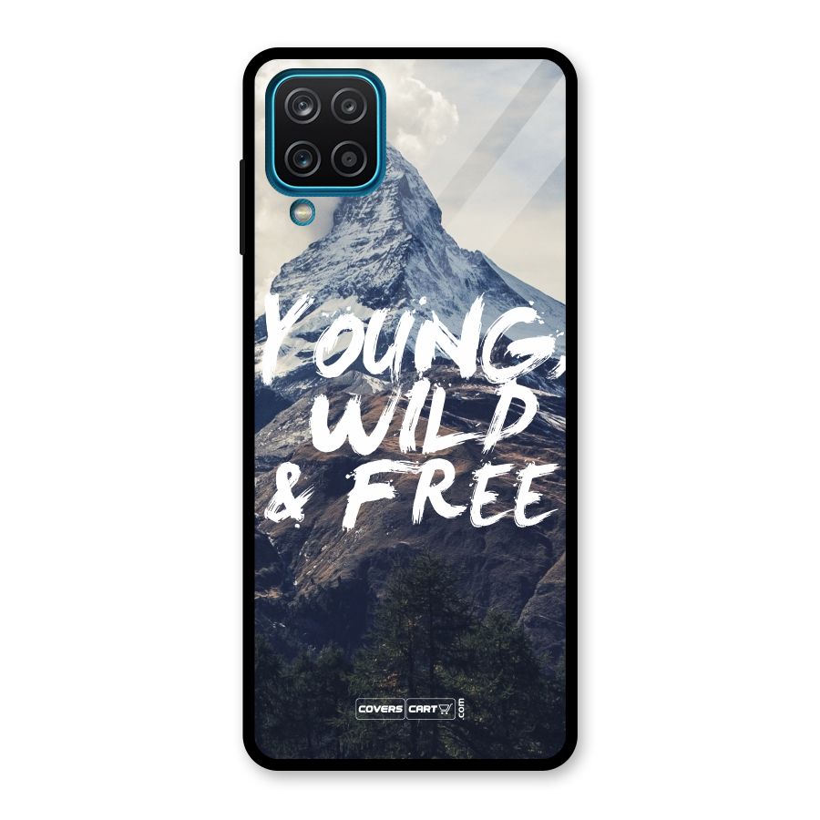 Young Wild and Free Glass Back Case for Galaxy A12