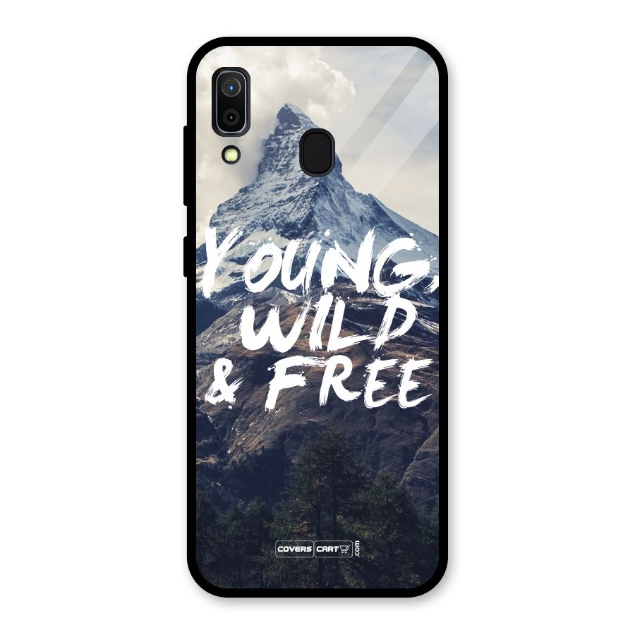 Young Wild and Free Glass Back Case for Galaxy A30