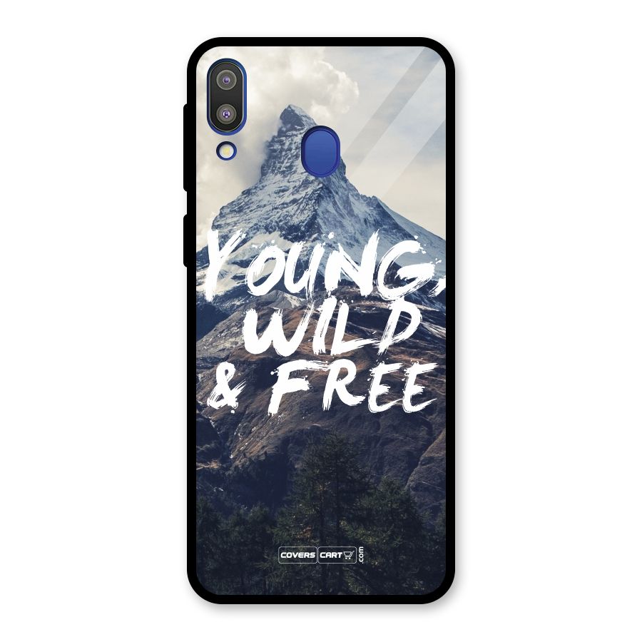 Young Wild and Free Glass Back Case for Galaxy M20