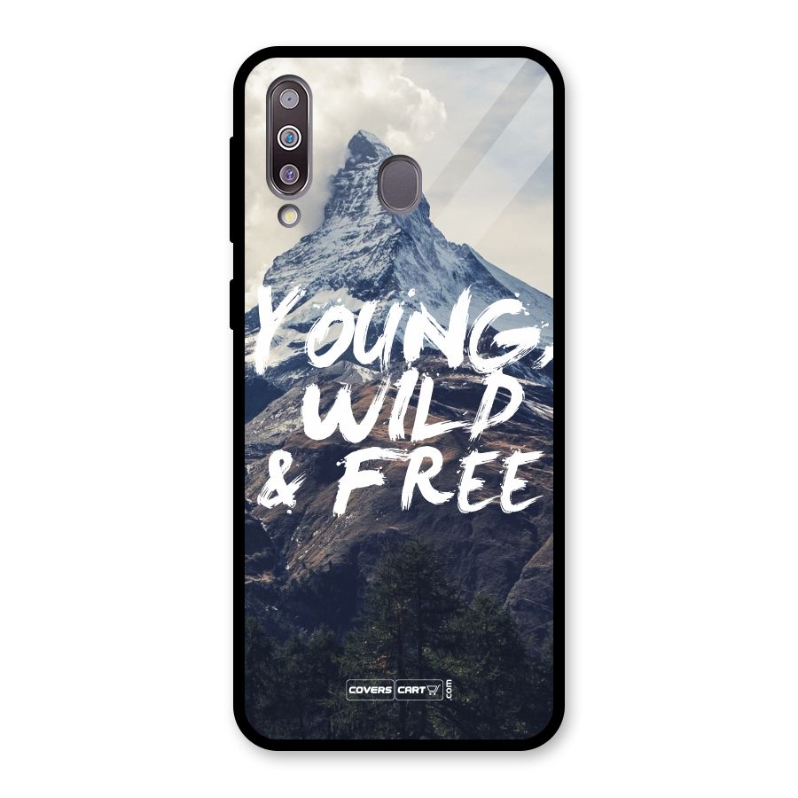 Young Wild and Free Glass Back Case for Galaxy M30