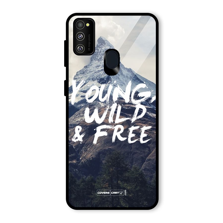 Young Wild and Free Glass Back Case for Galaxy M30s