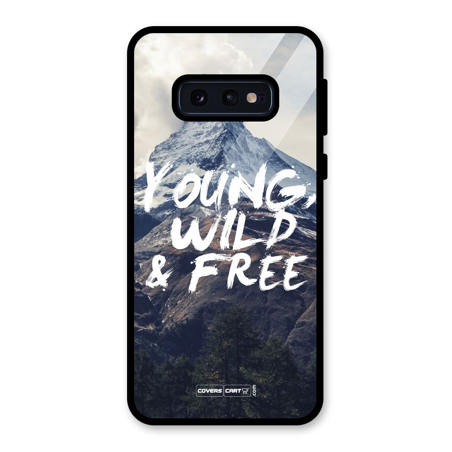 Young Wild and Free Glass Back Case for Galaxy S10e