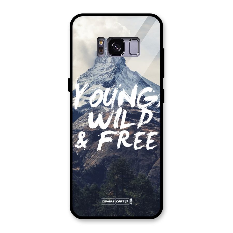 Young Wild and Free Glass Back Case for Galaxy S8