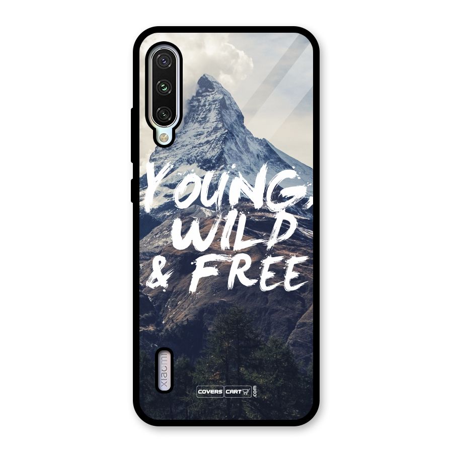Young Wild and Free Glass Back Case for Mi A3