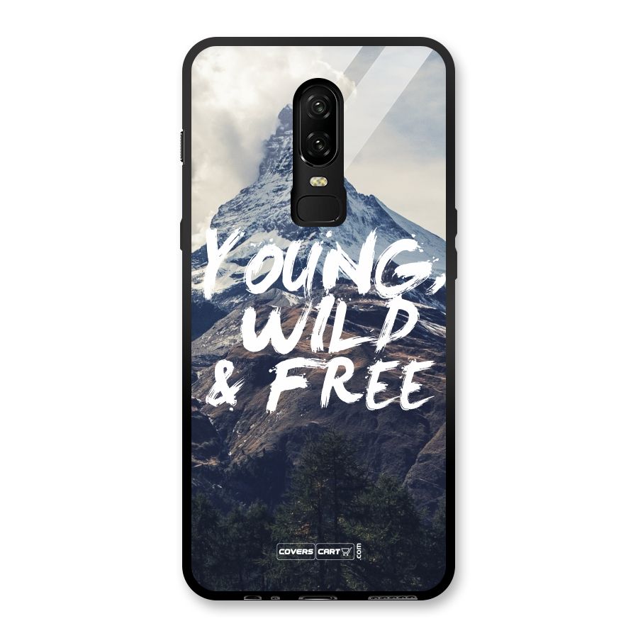 Young Wild and Free Glass Back Case for OnePlus 6