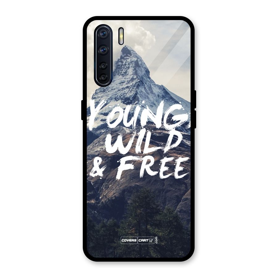 Young Wild and Free Glass Back Case for Oppo F15