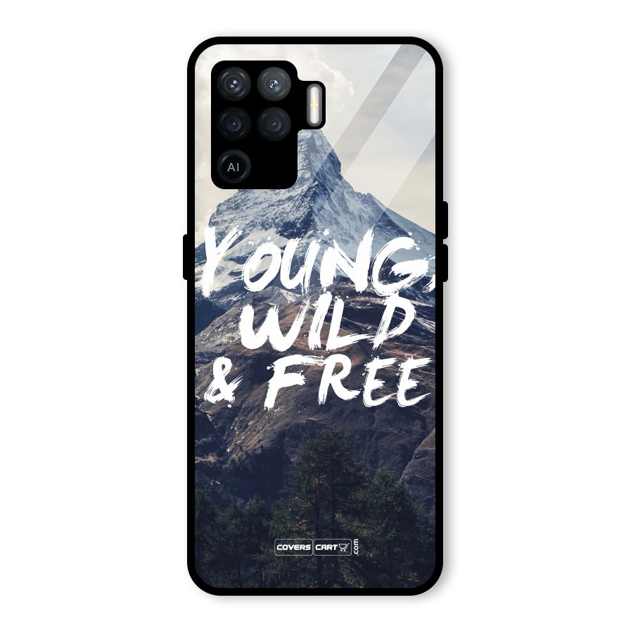 Young Wild and Free Glass Back Case for Oppo F19 Pro