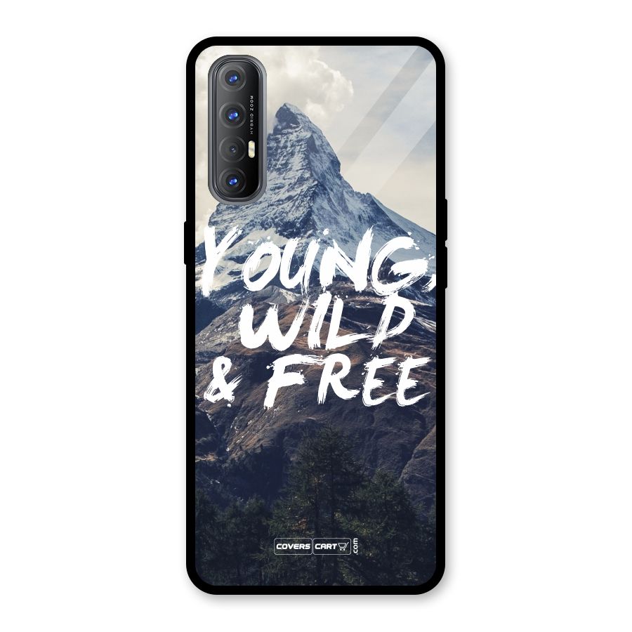 Young Wild and Free Glass Back Case for Oppo Reno3 Pro