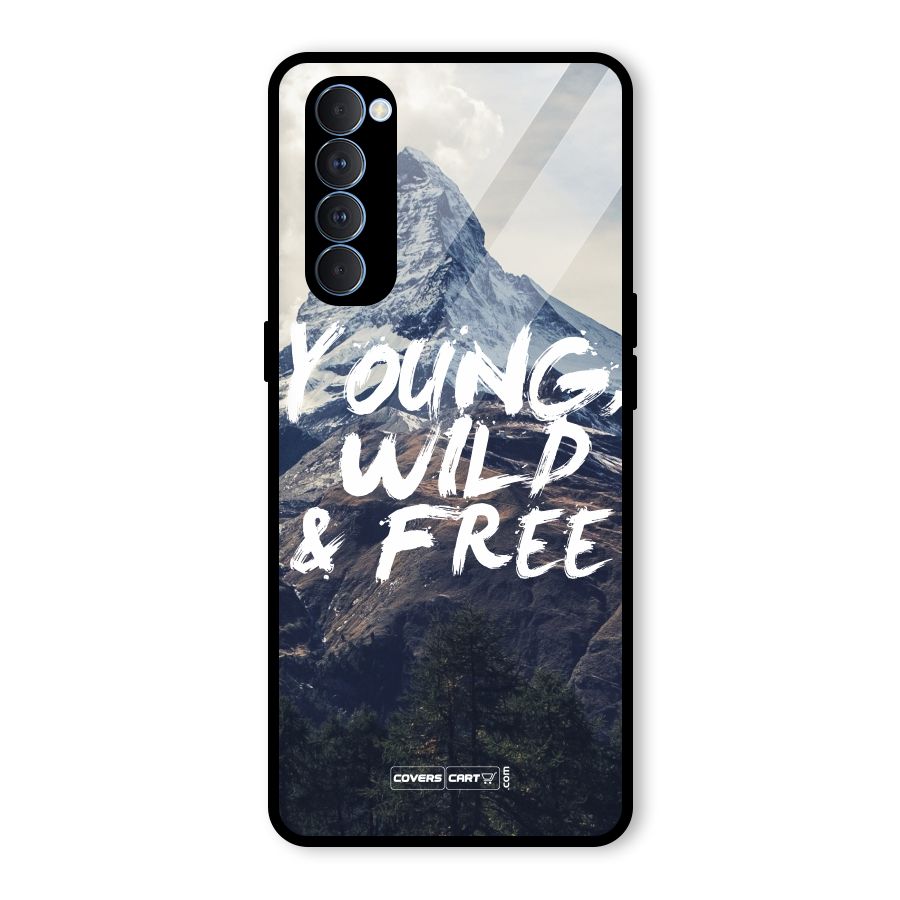 Young Wild and Free Glass Back Case for Oppo Reno4 Pro