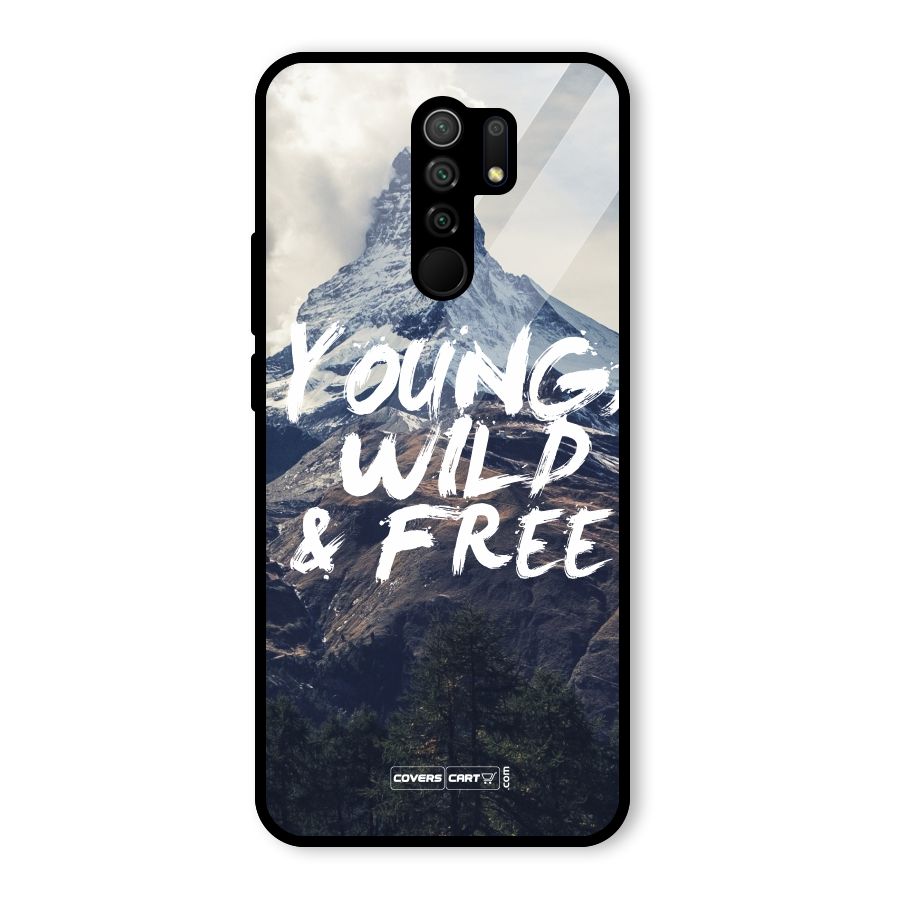 Young Wild and Free Glass Back Case for Poco M2