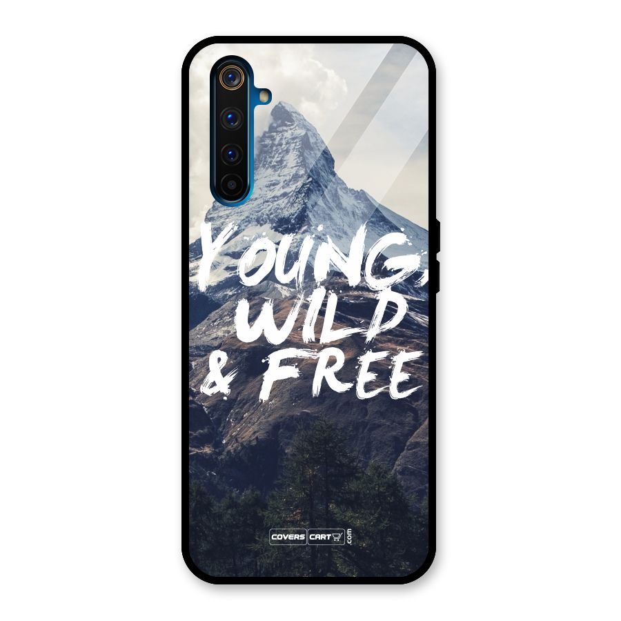 Young Wild and Free Glass Back Case for Realme 6 Pro