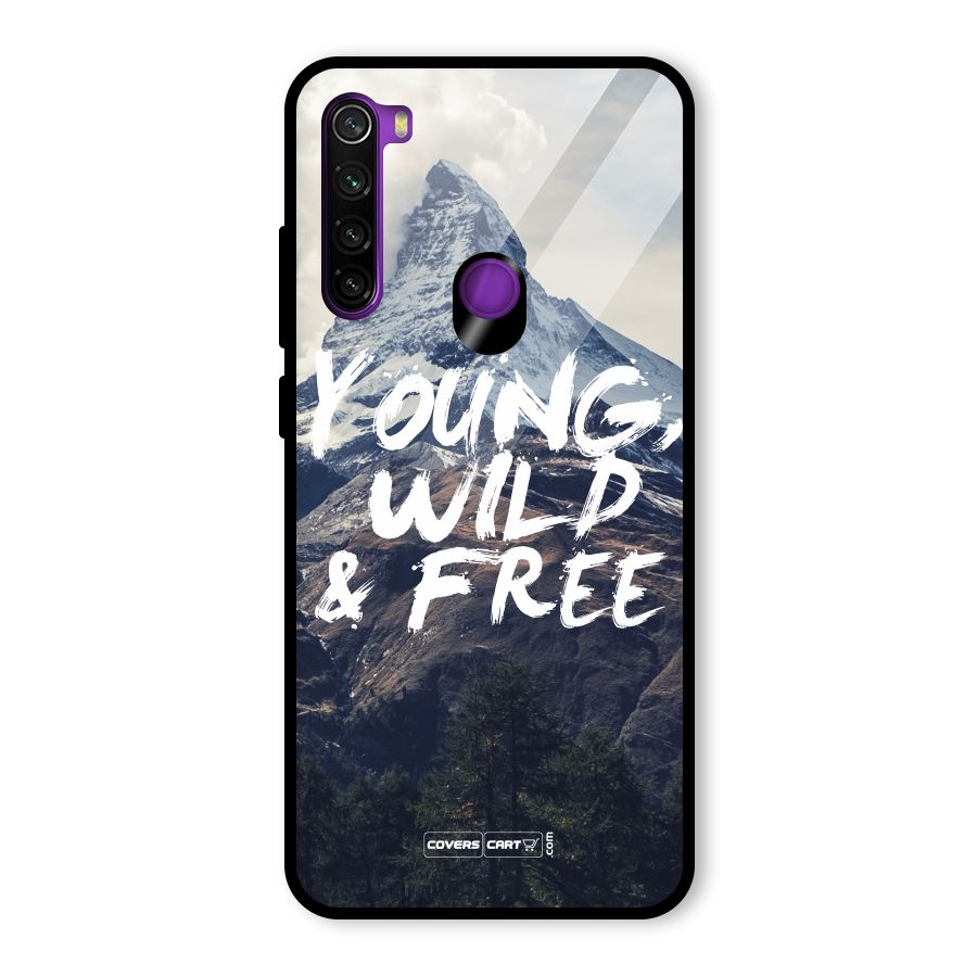 Young Wild and Free Glass Back Case for Redmi Note 8