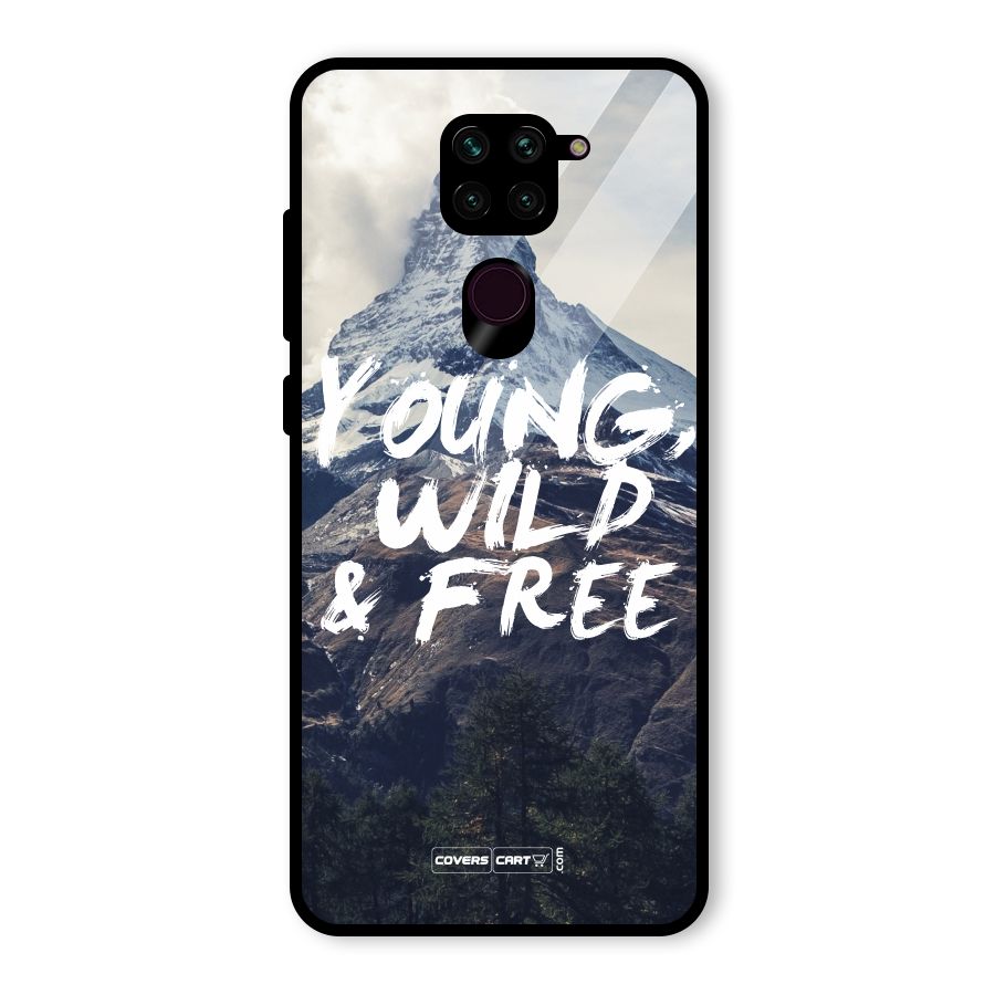 Young Wild and Free Glass Back Case for Redmi Note 9