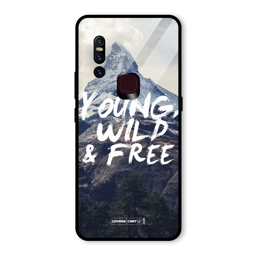 Young Wild and Free Glass Back Case for Vivo V15
