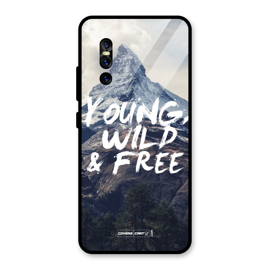 Young Wild and Free Glass Back Case for Vivo V15 Pro