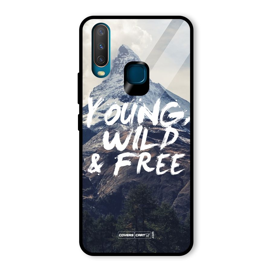 Young Wild and Free Glass Back Case for Vivo Y17