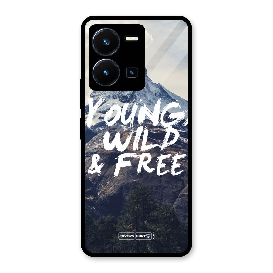 Young Wild and Free Glass Back Case for Vivo Y35