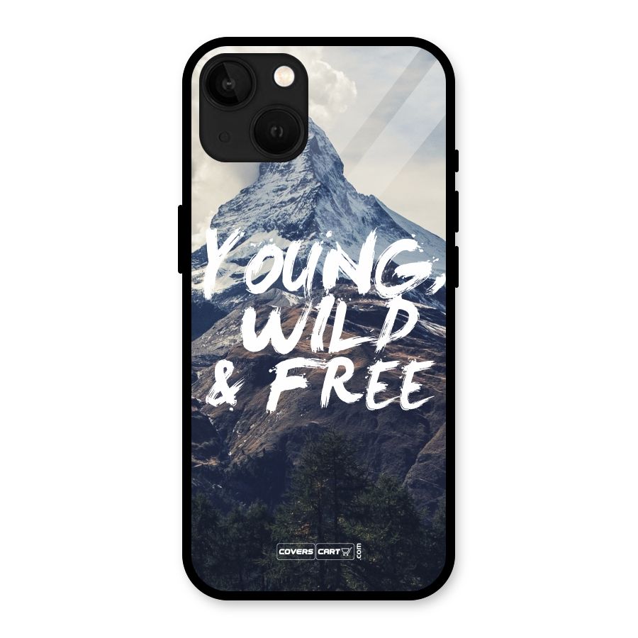 Young Wild and Free Glass Back Case for iPhone 13
