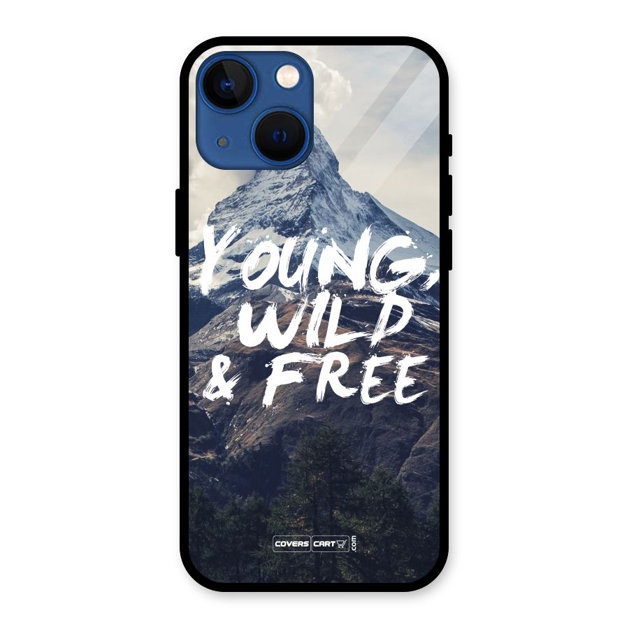 Young Wild and Free Glass Back Case for iPhone 13 Mini