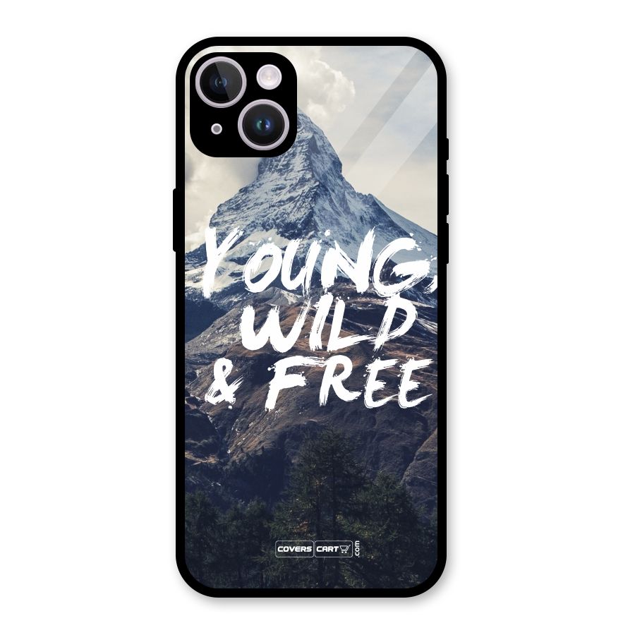 Young Wild and Free Glass Back Case for iPhone 14 Plus