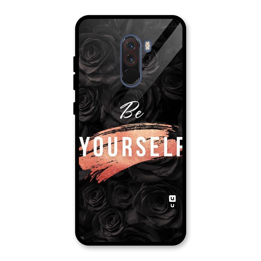 Yourself Shade Glass Back Case for Poco F1
