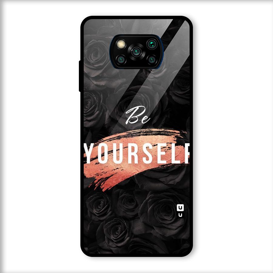 Yourself Shade Glass Back Case for Poco X3