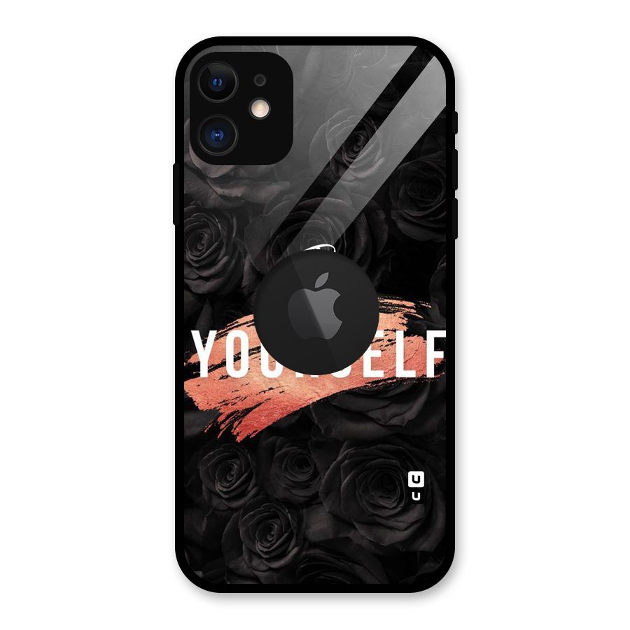 Yourself Shade Glass Back Case for iPhone 11 Logo Cut