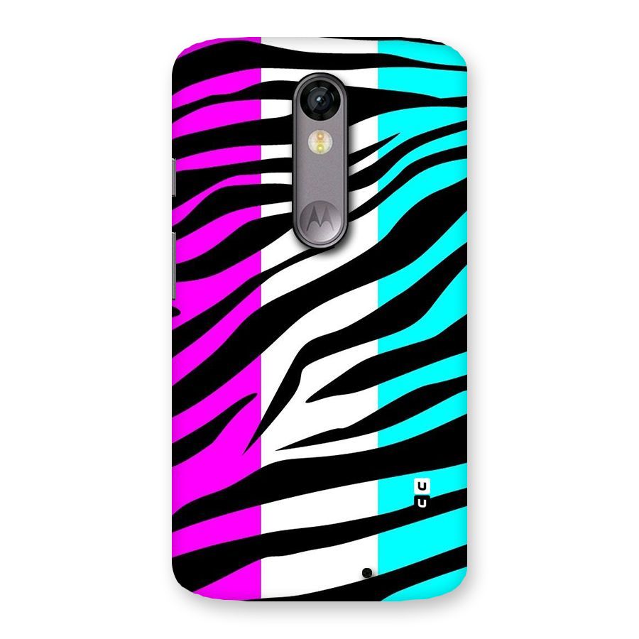 Zebra Texture Back Case for Moto X Force