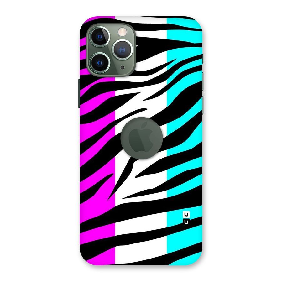 Zebra Texture Back Case for iPhone 11 Pro Logo  Cut