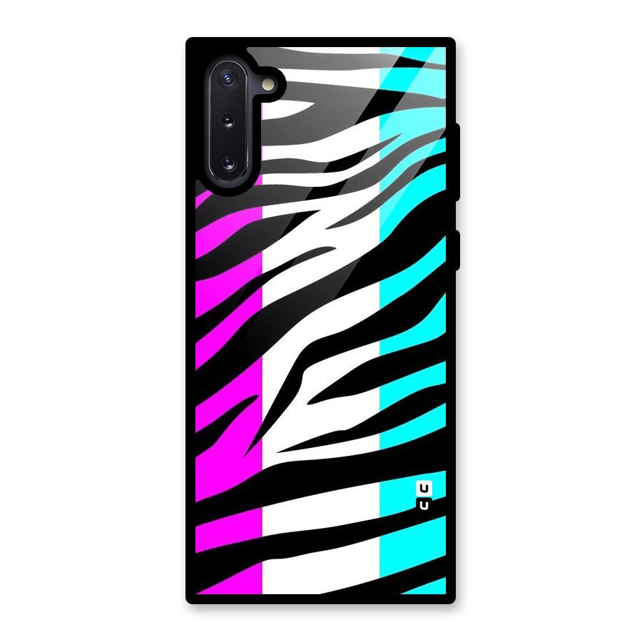 Zebra Texture Glass Back Case for Galaxy Note 10