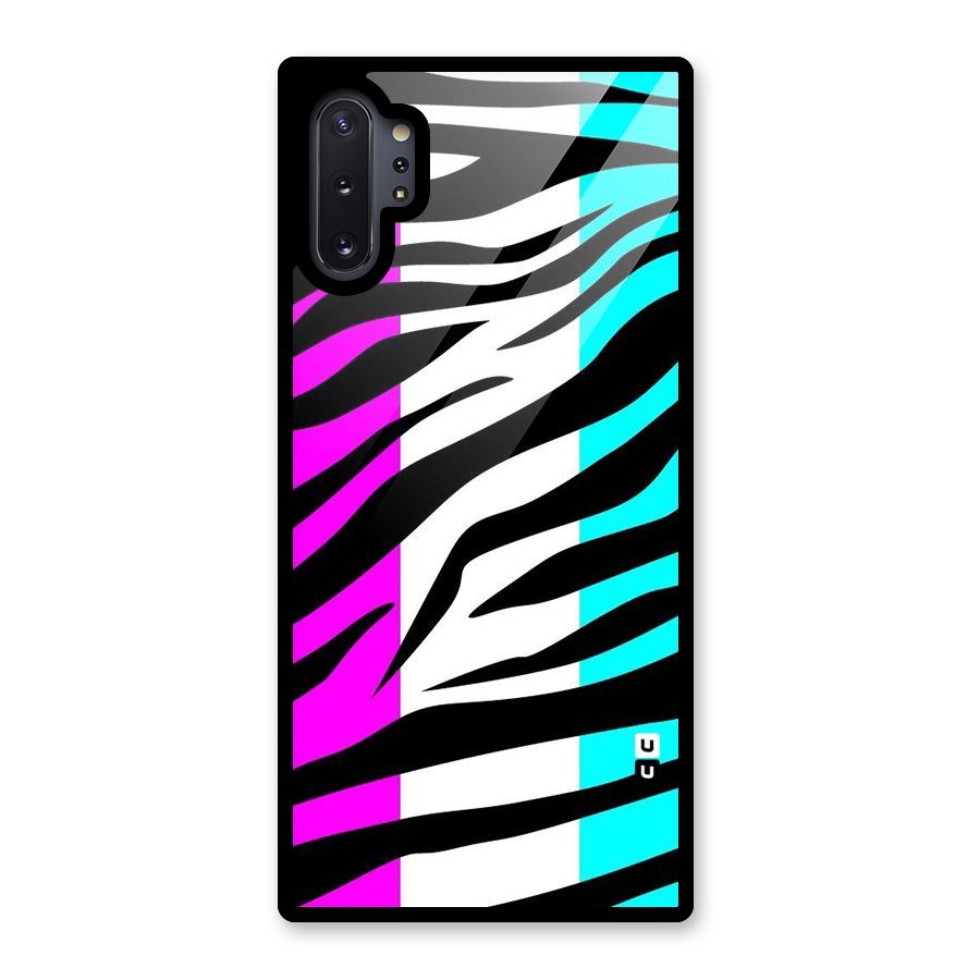 Zebra Texture Glass Back Case for Galaxy Note 10 Plus