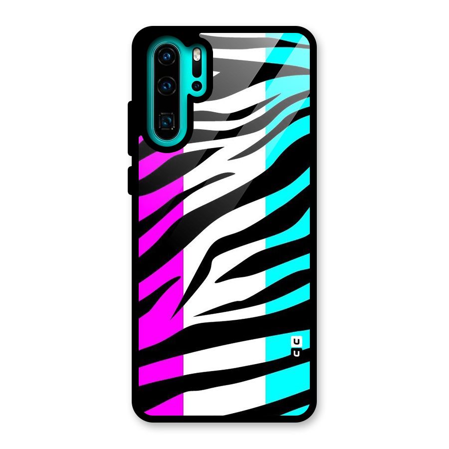 Zebra Texture Glass Back Case for Huawei P30 Pro