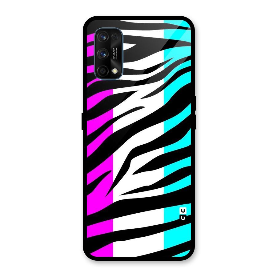 Zebra Texture Glass Back Case for Realme 7 Pro