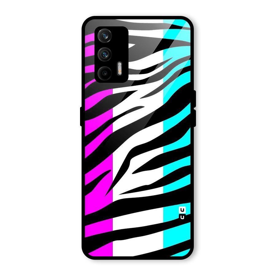 Zebra Texture Glass Back Case for Realme GT 5G