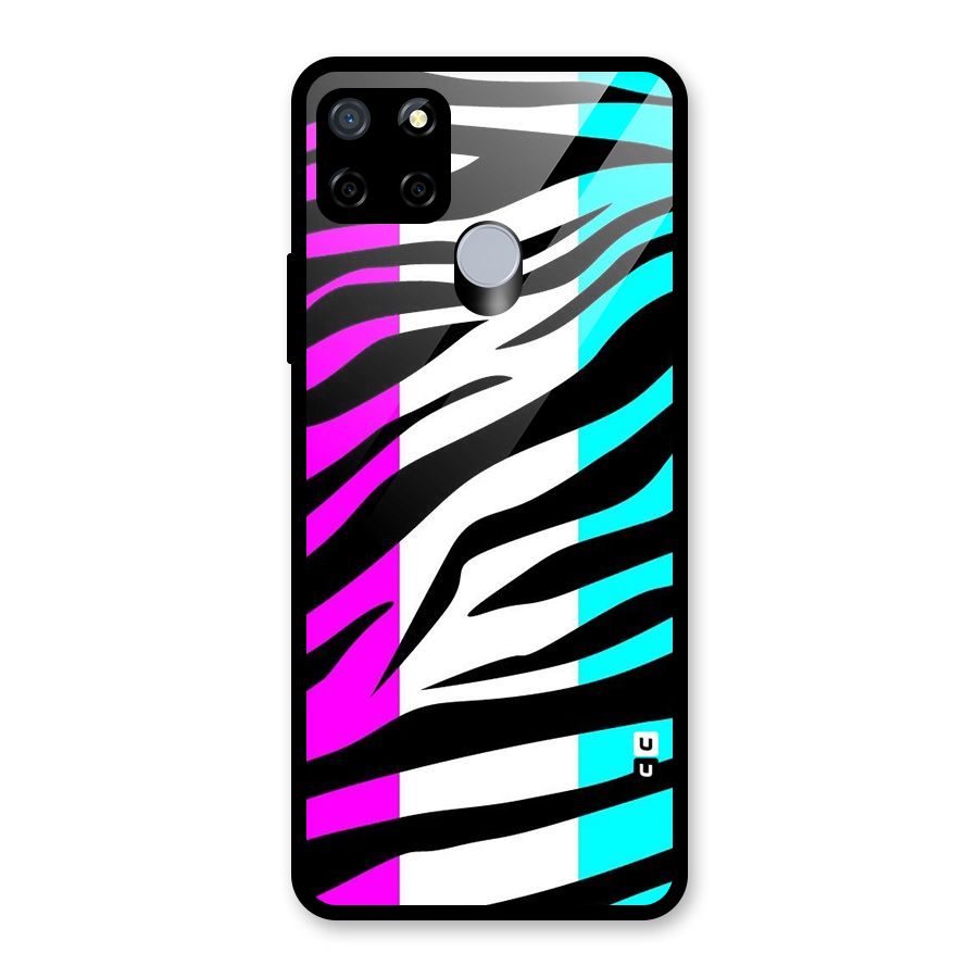 Zebra Texture Glass Back Case for Realme Narzo 20
